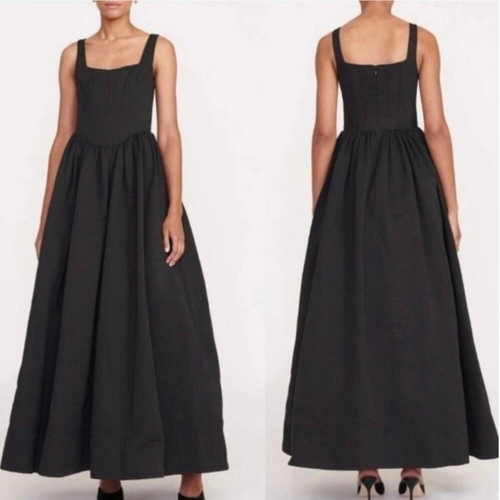 Staud Landscape Maxi Dress In Black 12 NWT